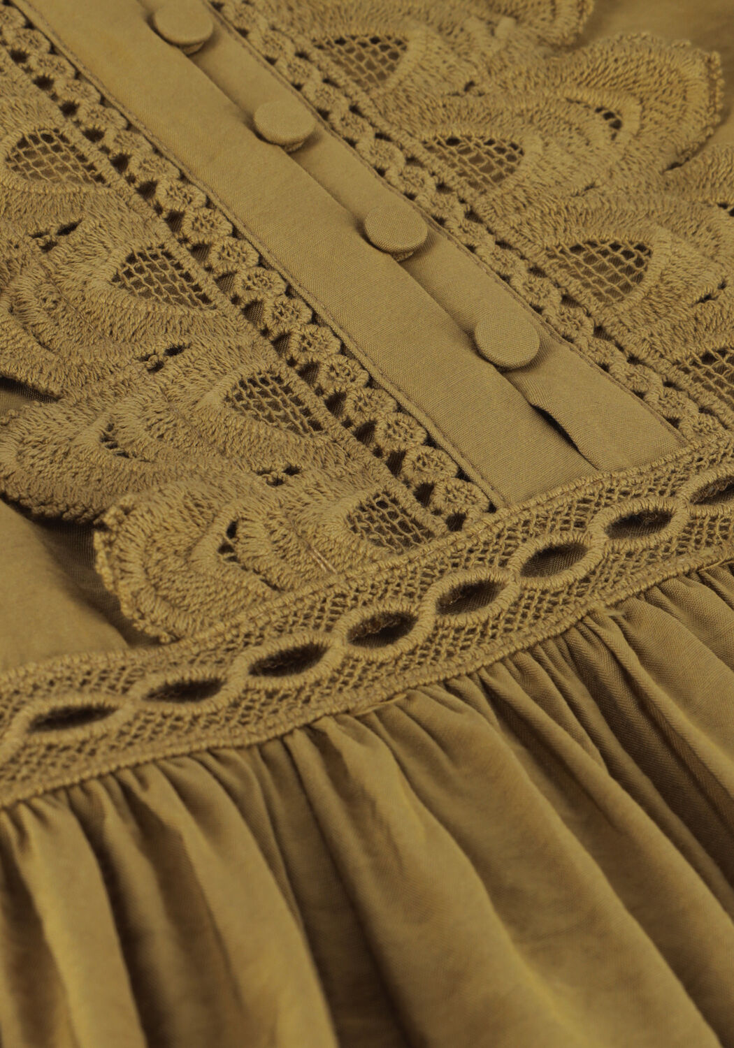 Olijf BRUUNS BAZAAR Mini jurk ROSEBAY KARLA DRESS - large