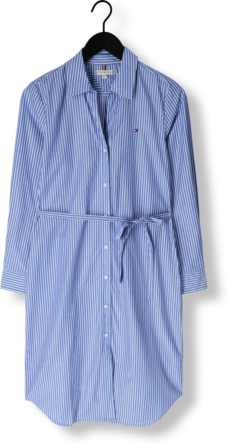 TOMMY HILFIGER Dames Jurken Ess Poplin Regular Shirt Dress Lichtblauw