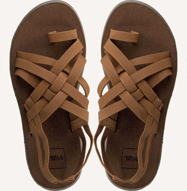 Cognac TEVA Platte sandalen W VOYA STRAPPY Cognac TEVA Platte sandalen W VOYA STRAPPY - large