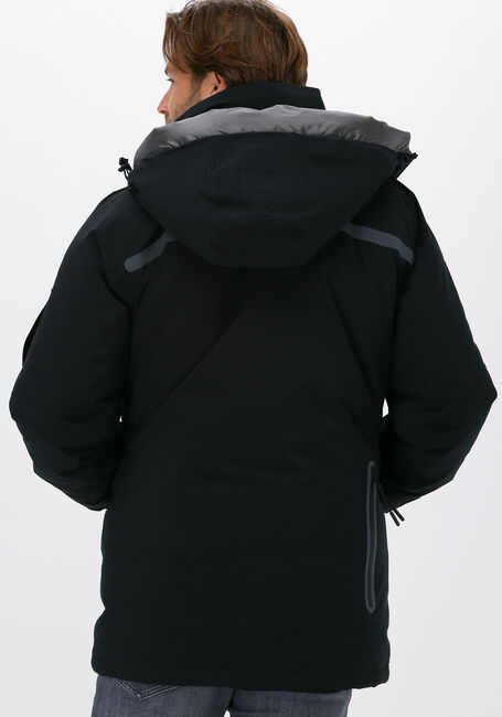 Zwarte NATIONAL GEOGRAPHIC Parka's HOODED ICONIC JACKET - large