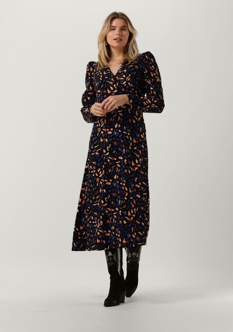 Zwarte Y.A.S. Midi jurk YASSPILO LS LONG DRESS - large