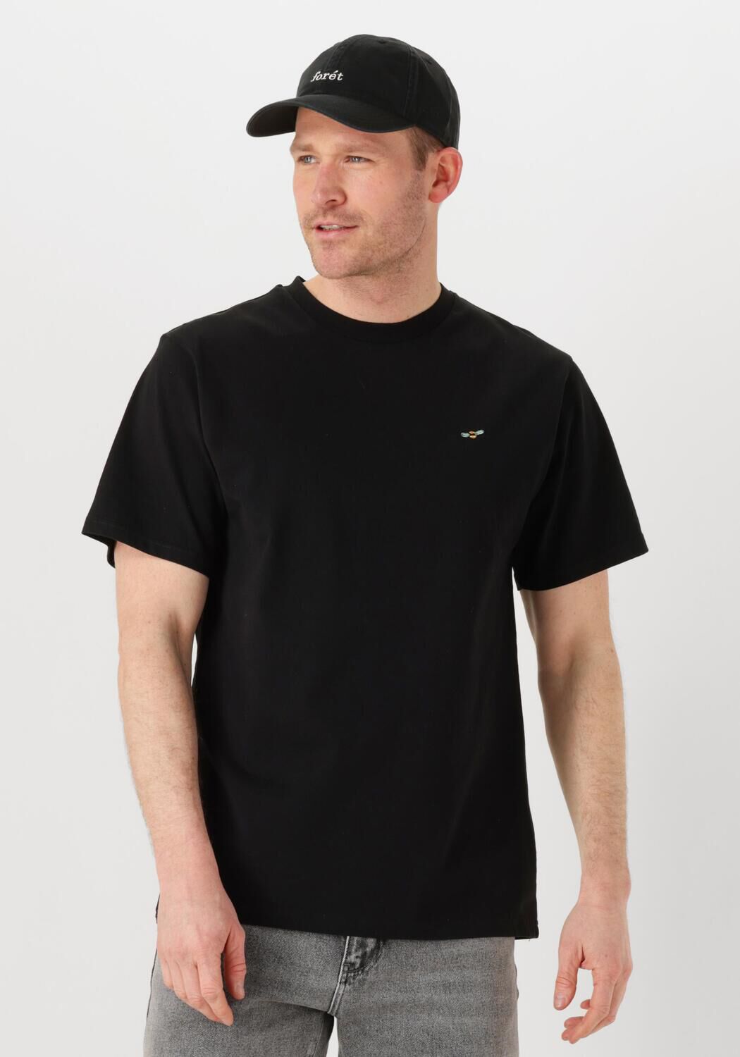 FORÉT Forét Heren Polo's & T-shirts Element T-shirt Zwart