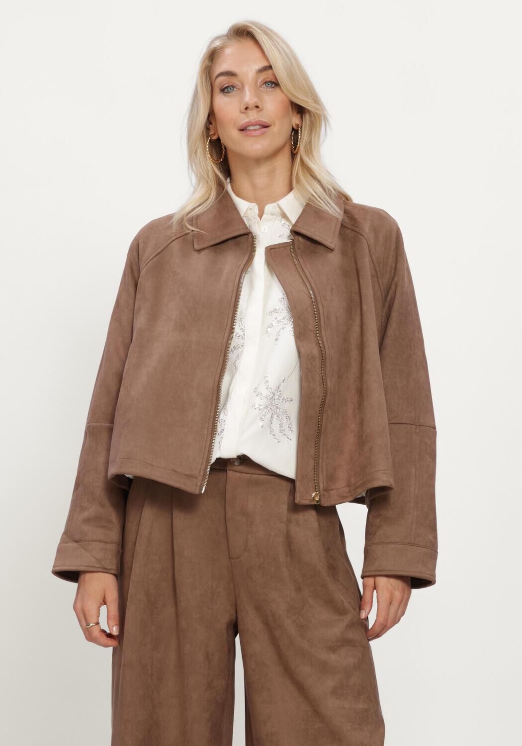 NUKUS Dames Jassen Daisey Jacket Bruin