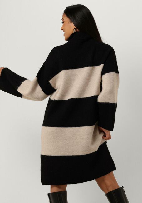 Zwarte SELECTED FEMME Mini jurk SLFALVA LS KNIT HIGH NECK DRESS - large