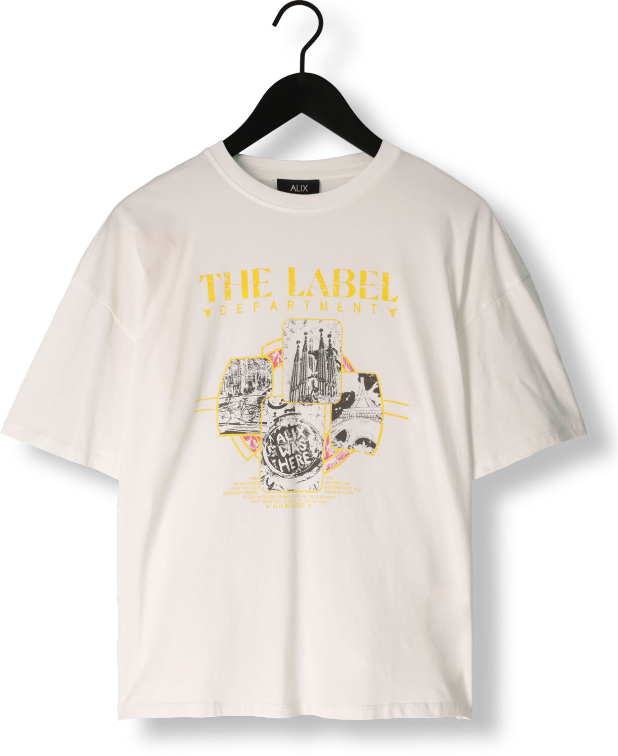 ALIX THE LABEL Dames Tops & T-shirts Ladies Knitted The Label T-shirt Wit