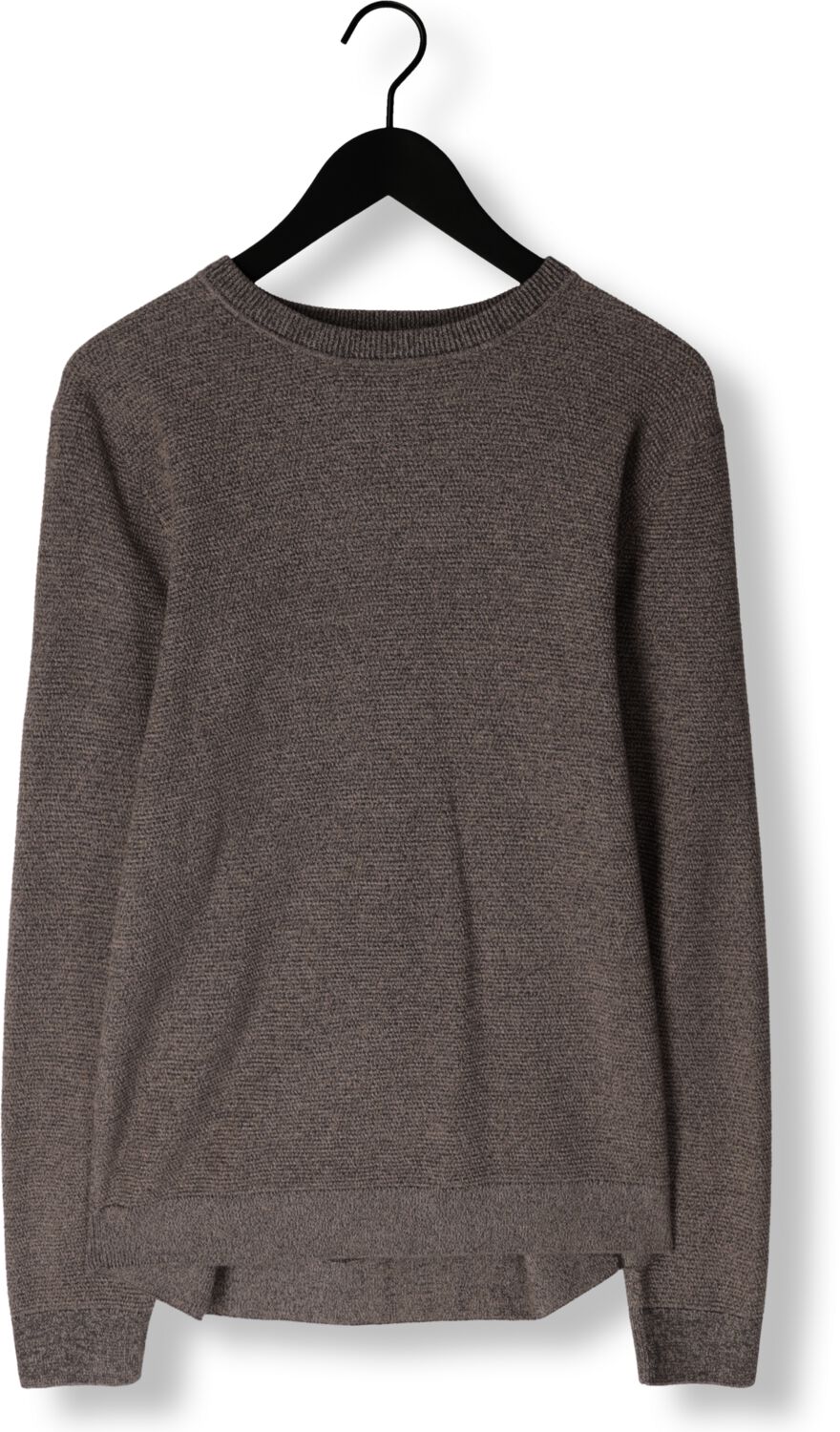 SELECTED HOMME Heren Truien & Vesten Slhross Ls Knit Structure Crew Neck Noos Antraciet