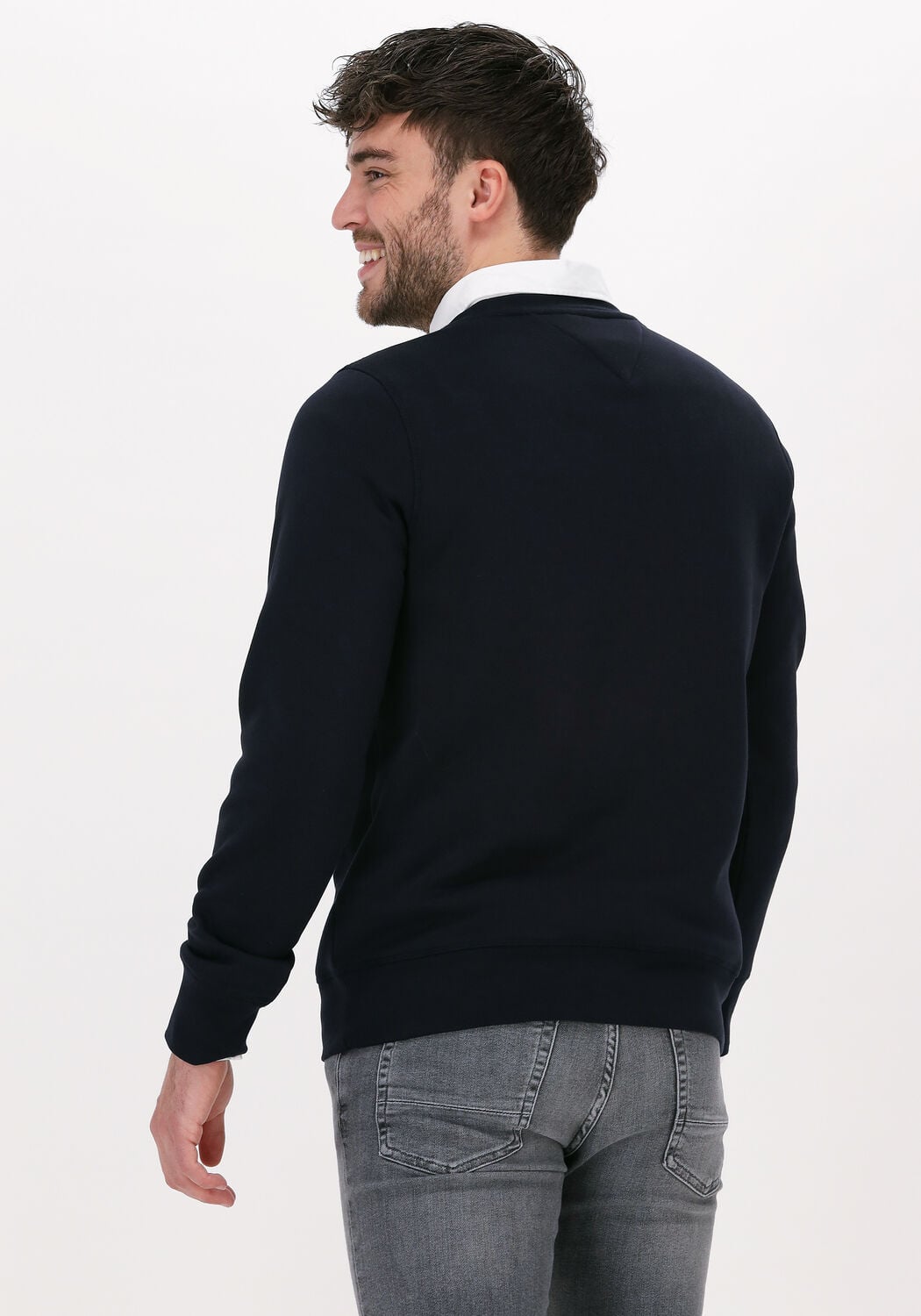 Tommy Hilfiger Heren Truien & Vesten Tommy Logo Sweatshirt - Donkerblauw, foto 3