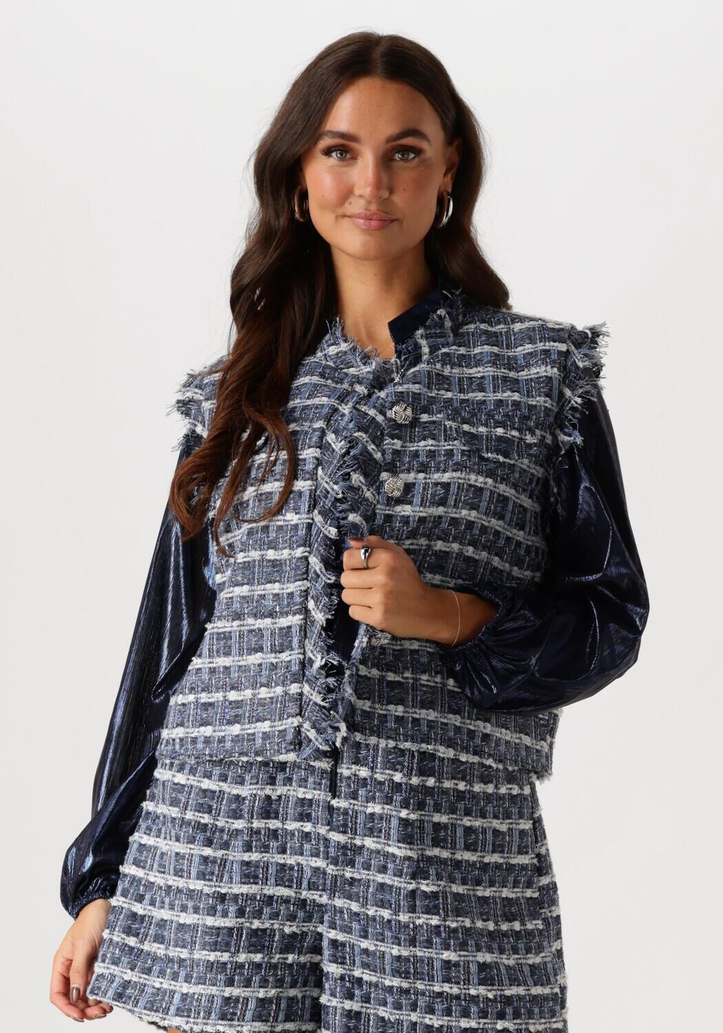 STUDIO AMAYA Dames Blazers Semmy Blauw