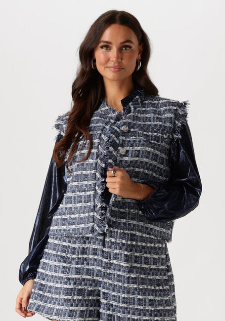 Blauwe STUDIO AMAYA Gilet SEMMY - large