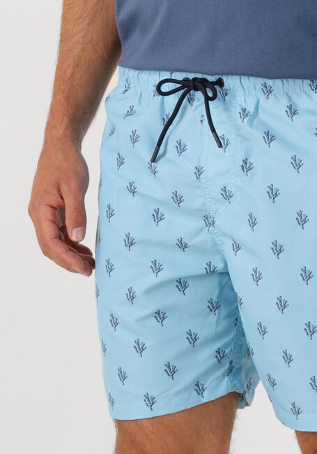 Lichtblauwe SHIWI Zwembroeken MEN MIKE SWIM SHORTS 7 INCH SKETCHED CORAL - large