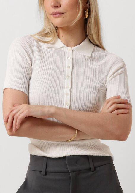 Witte VANILIA Trui POLO AUDREY - large