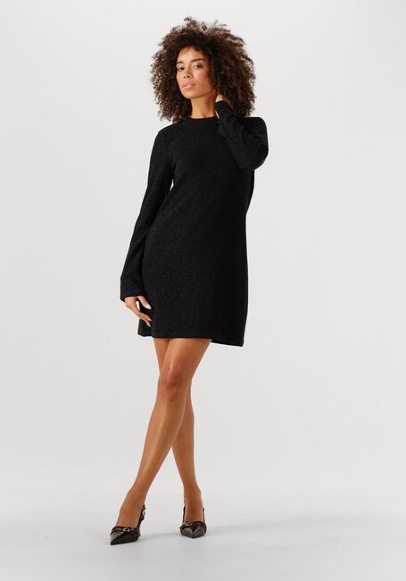 Zwarte OBJECT Mini jurk OBJFILIPA L/S RE SHORT DRESS - large