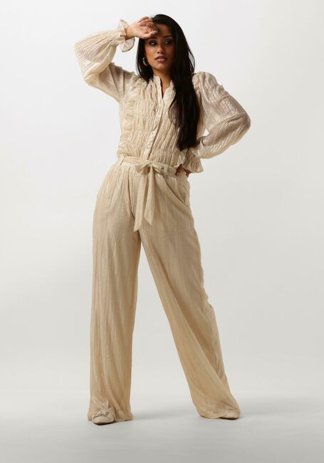 Beige STUDIO AMAYA Wijde broek DONNA - large