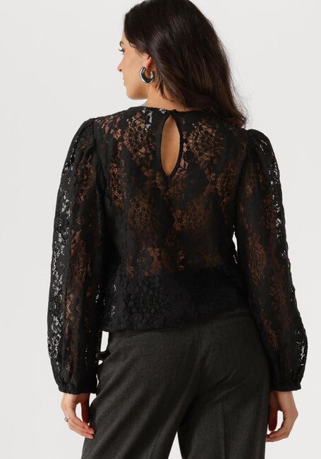Zwarte OBJECT Top OBJBEVERLY L/S LO TOP - large