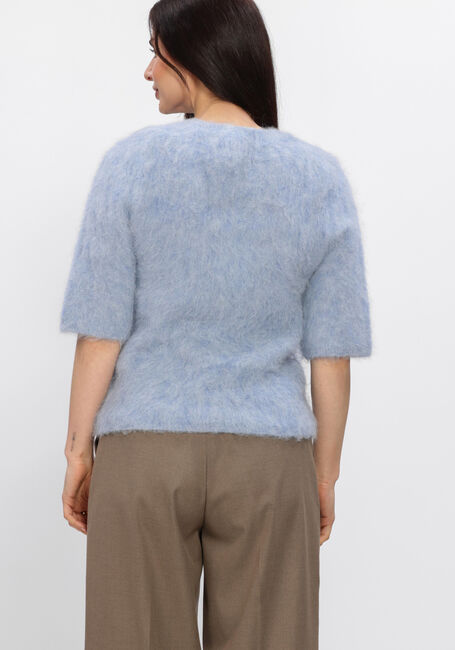 Lichtblauwe SECOND FEMALE Trui KARLA KNIT SS O-NECK - large