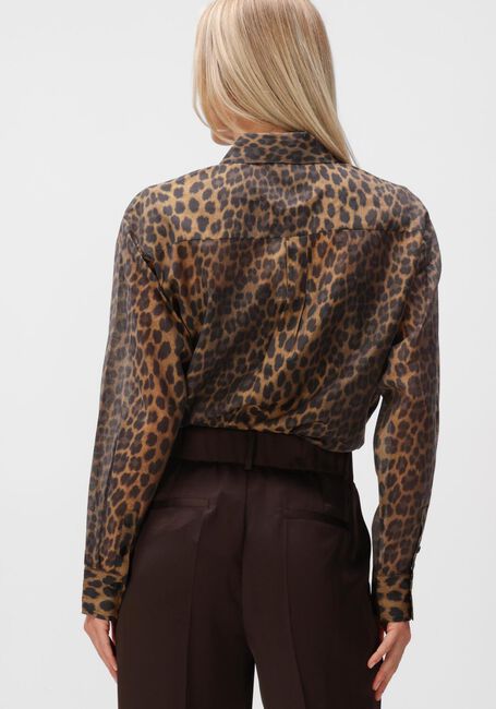 Bruine DANTE6 Blouses RIQUE LEOPARD SHIRT - large