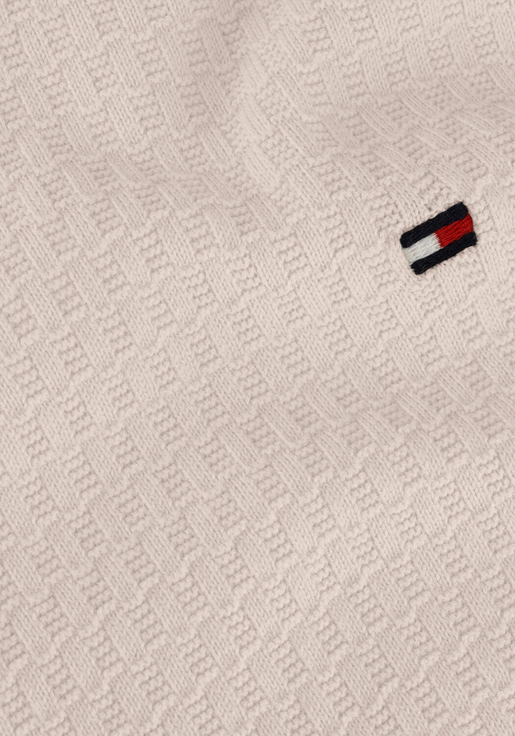 Gebroken wit TOMMY HILFIGER Trui CROSS STRUCTURE CREW NECK - large