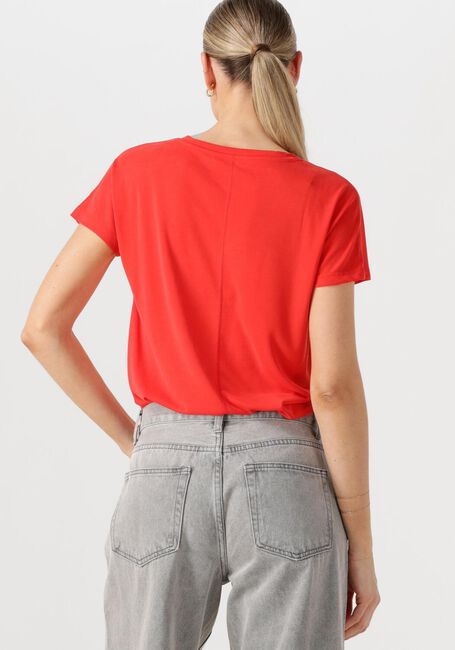 Oranje MSCH COPENHAGEN T-shirt MSCHFENYA MODAL V NECK TEE - large