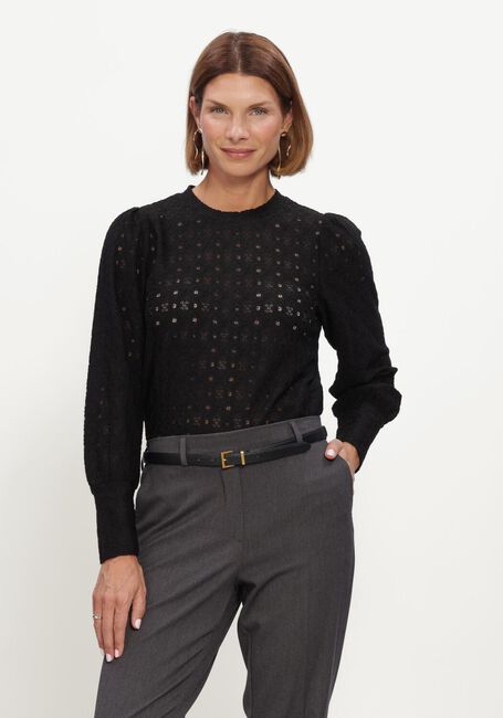Zwarte OBJECT Trui OBJLAILA L/S RE TOP NOOS - large