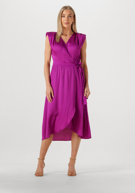 Paarse SUNCOO Midi jurk CESARIA - large