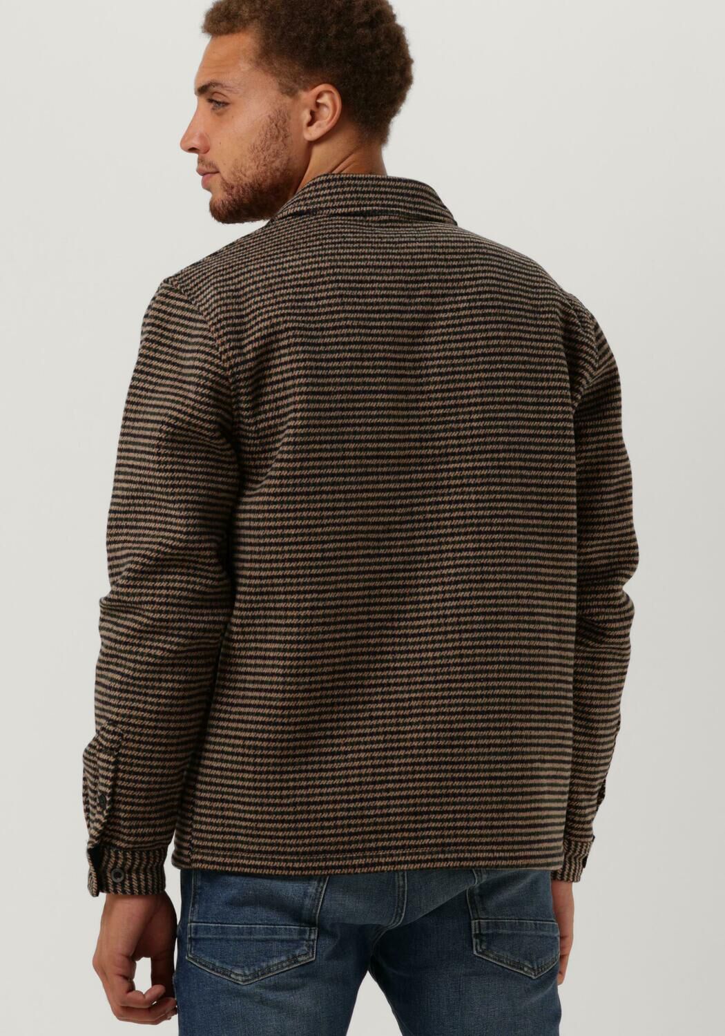 Bruine ANERKJENDT Jack AKCUBA DOGTOOTH OVERSHIRT - large