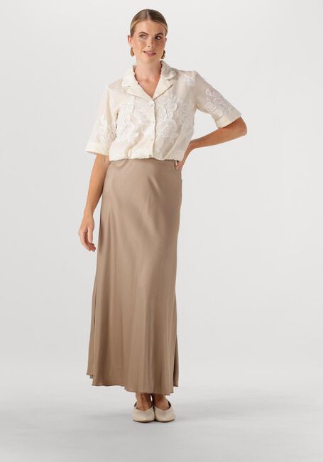 Beige MSCH COPENHAGEN Midirok MSCHNICOLETTE ULLAS SKIRT - large