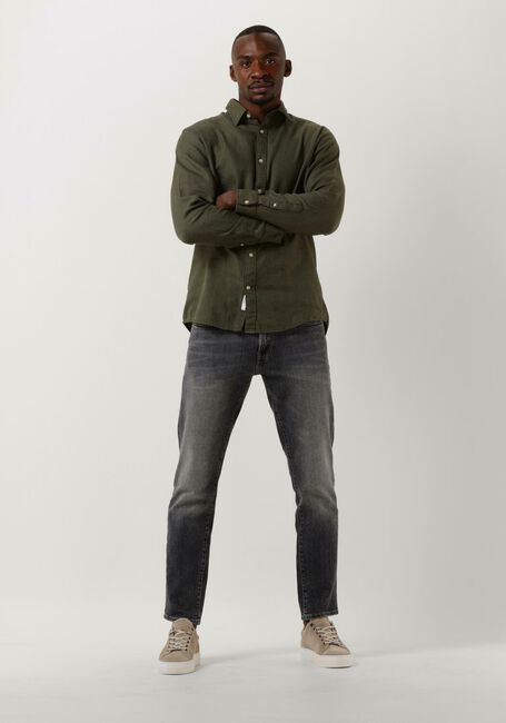 Groene SELECTED MEN Casual overhemd SLIMROBIN SHIRT LS W CAMP - large