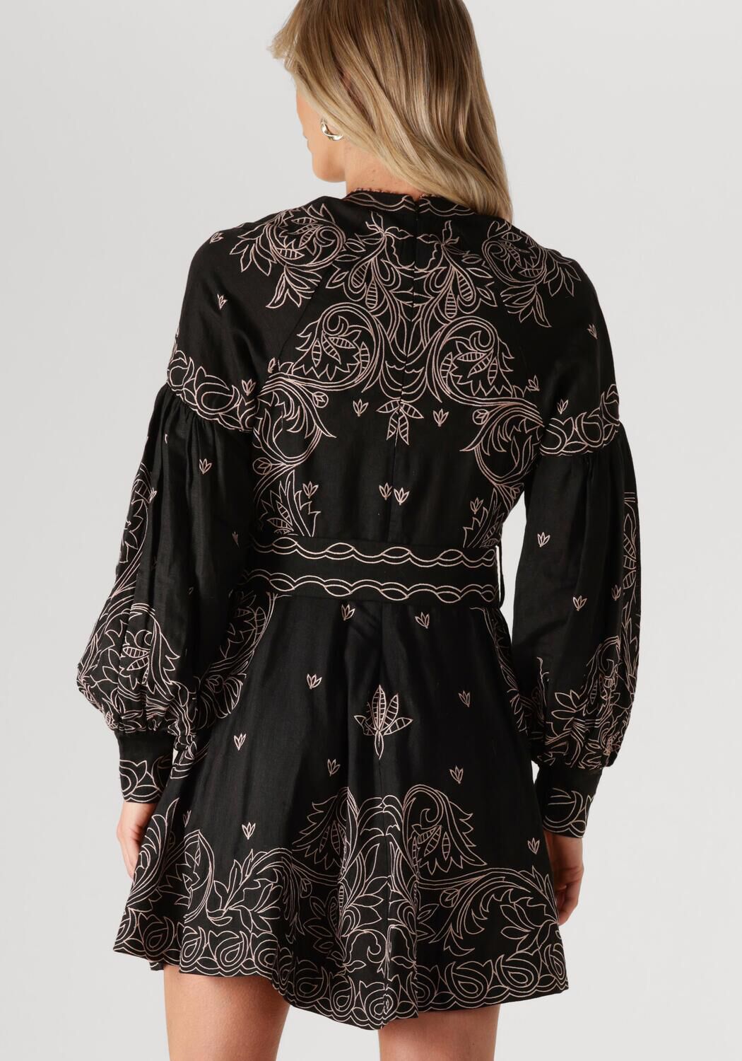 SCARLETT POPPIES Dames Jurken Berite Short Dress Zwart