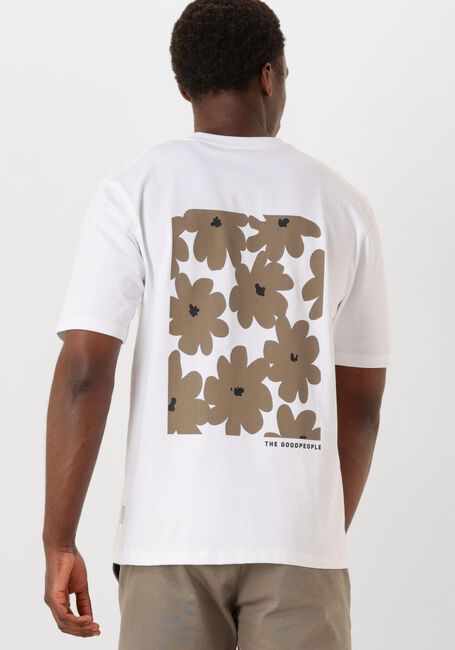 Witte THE GOODPEOPLE T-shirt TOBIAS - large