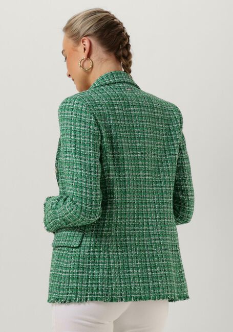Vestito blazer giacca doppio petto bianca a manica lunga con bottone