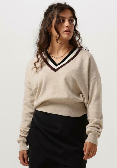 Beige VANILIA Trui MAGNOLIA SWEATER V - large