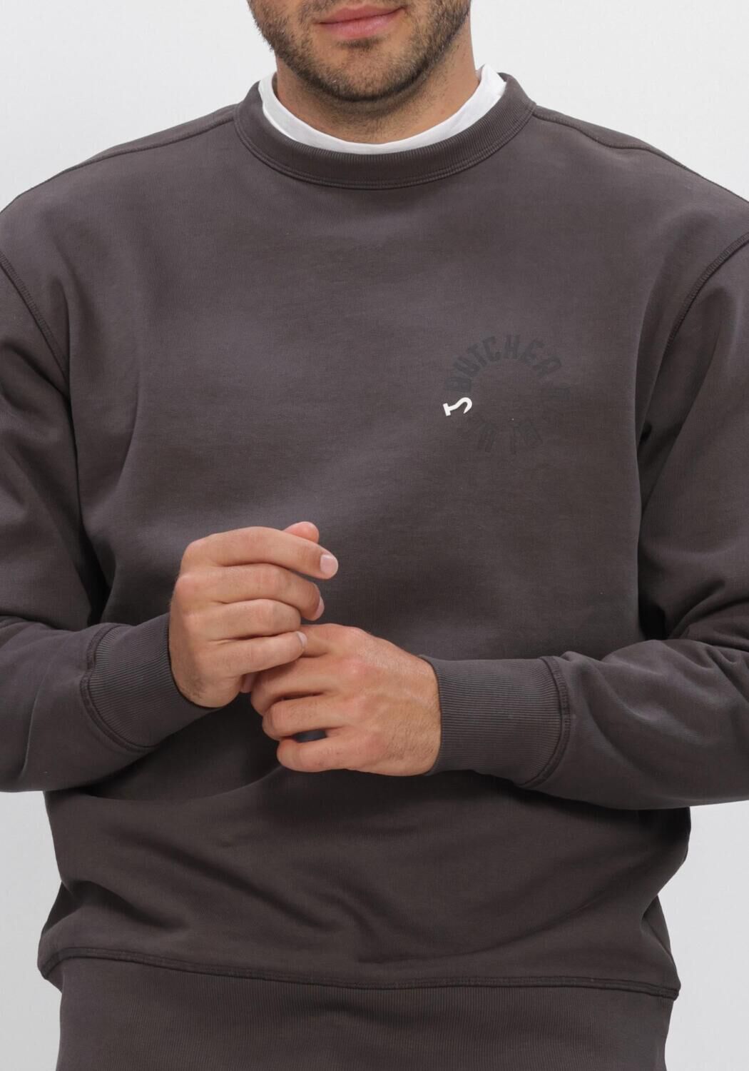 Donkergrijze BUTCHER OF BLUE Trui CIRCLE CREW - large