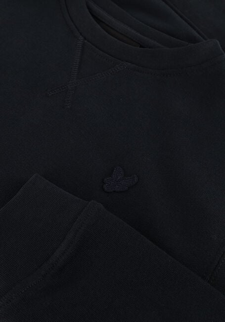 Donkerblauwe LYLE & SCOTT Sweater TONAL CREW NECK SWEATSHIRT - large
