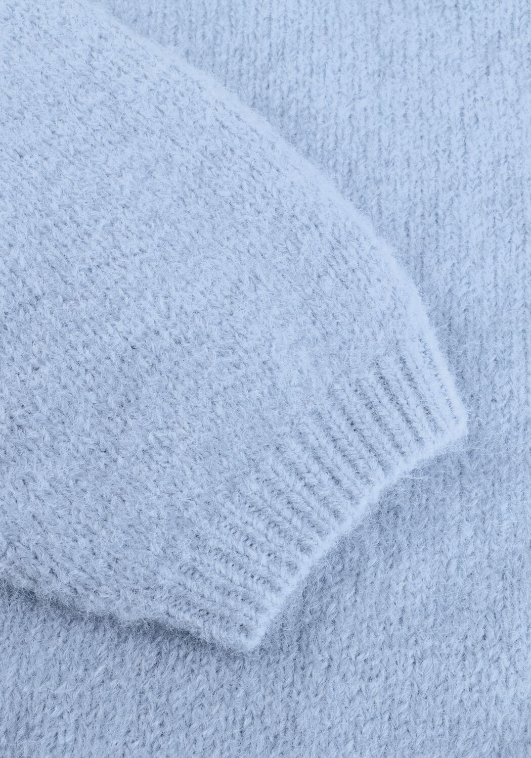 Lichtblauwe ANOTHER LABEL Trui ALLROXANE KNITTED PULL L/S - large