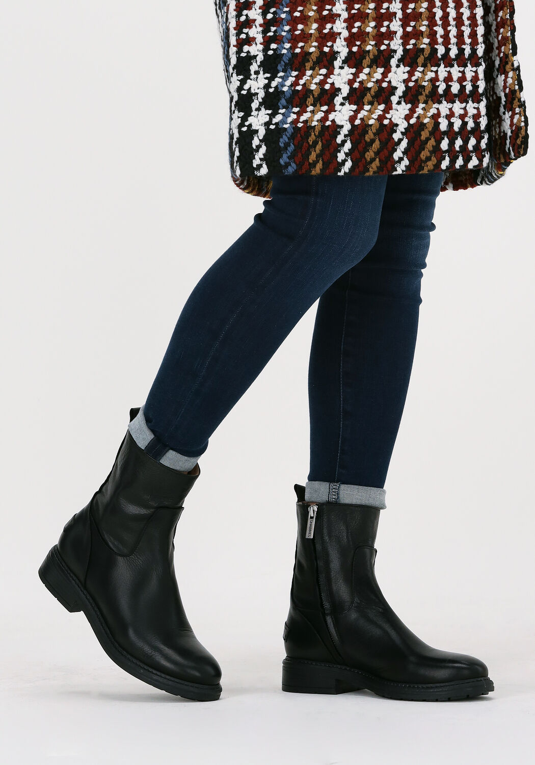 Zwarte SHABBIES Enkellaarsjes 181020200 - large