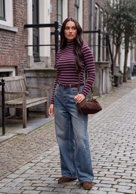 Bordeaux TOMMY JEANS Coltrui TJW ESSENTIAL MOCK NECK - large