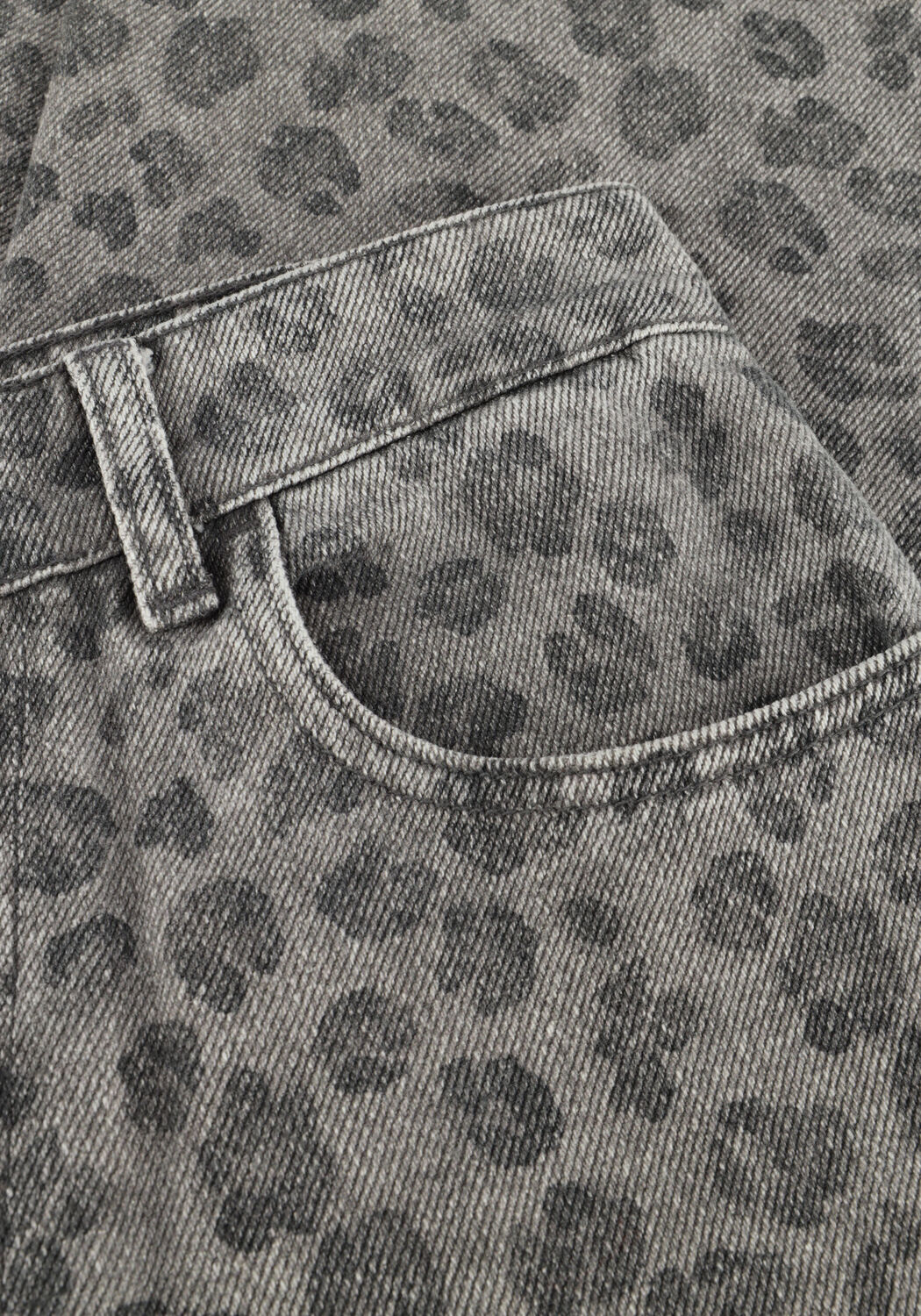 Grijze BY-BAR Wijde broek LEW GREY CHEETAH PANTS - large