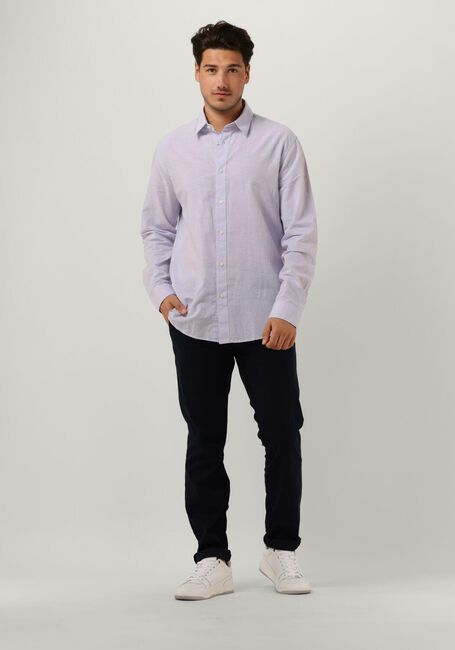 Lila SELECTED MEN Klassiek overhemd SLHREGNEW-LINEN SHIRT LS CLASSIC W - large