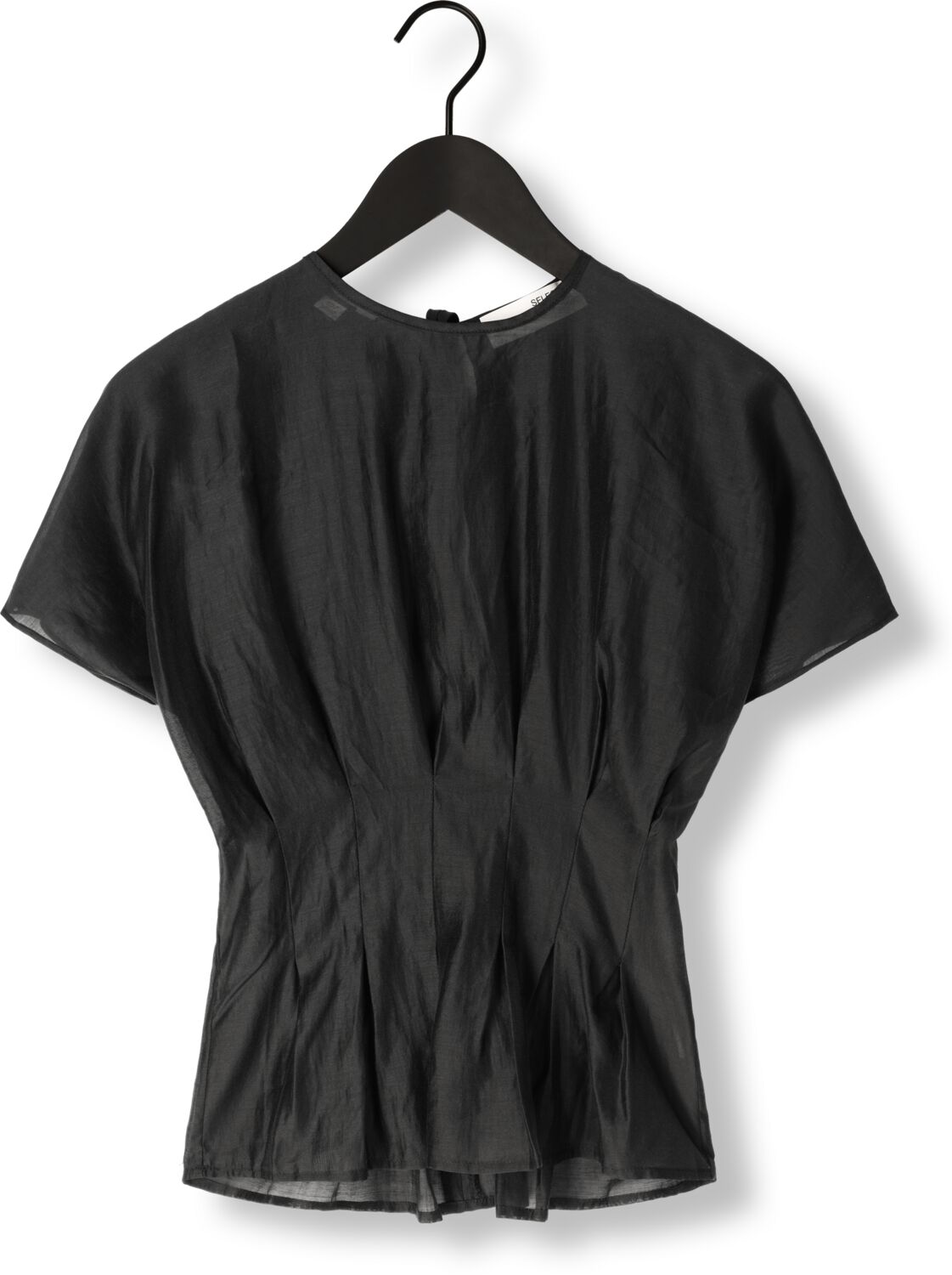 SELECTED FEMME Dames Tops & T-shirts Slfiris Ss O-neck Top Zwart