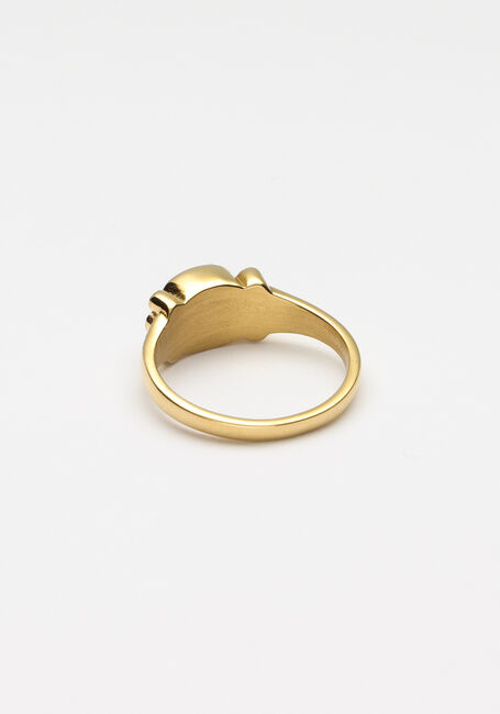 Goudkleurig NOTRE-V Ringen RING STEEN MAAT 17 - large