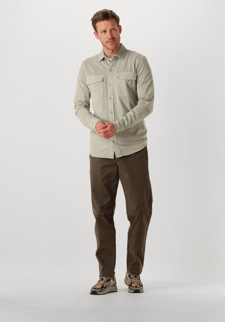 Groene BUTCHER OF BLUE Overshirt FINN POCKET JERSEY OVERSHIRT - large
