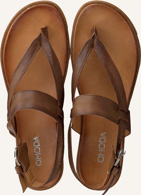 Cognac OMODA Platte sandalen 740091 Cognac OMODA Platte sandalen 740091 - large