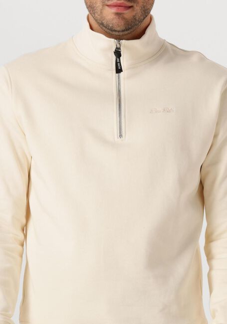 Creme PURE PATH Sweater LOOSE FIT HALF ZIP LS SWEATERS - large