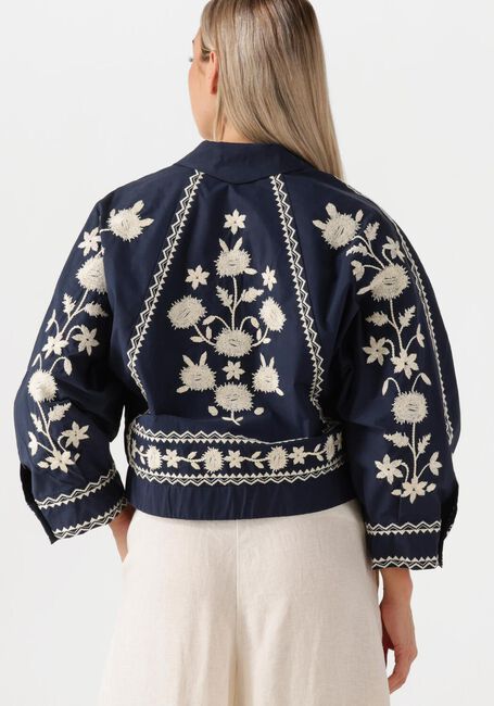 Donkerblauwe ANTIK BATIK Jack WINNA BOMBER - large