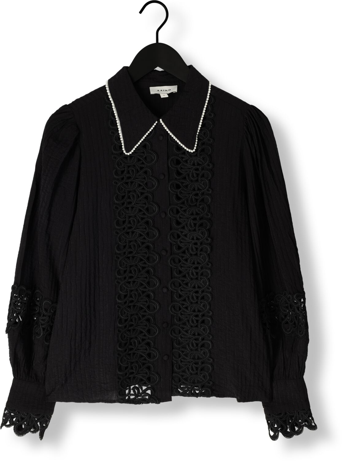 AAIKO Dames Blouses Loewy Vis 492 Zwart
