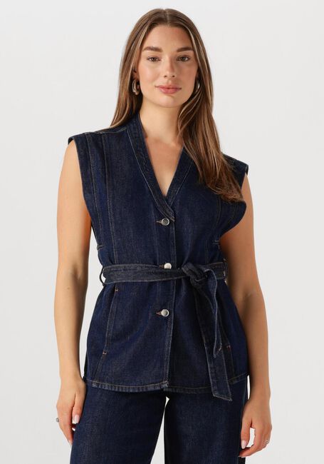 Donkerblauwe MSCH COPENHAGEN Gilet MSCHJOSEPHINE RUE VEST - large