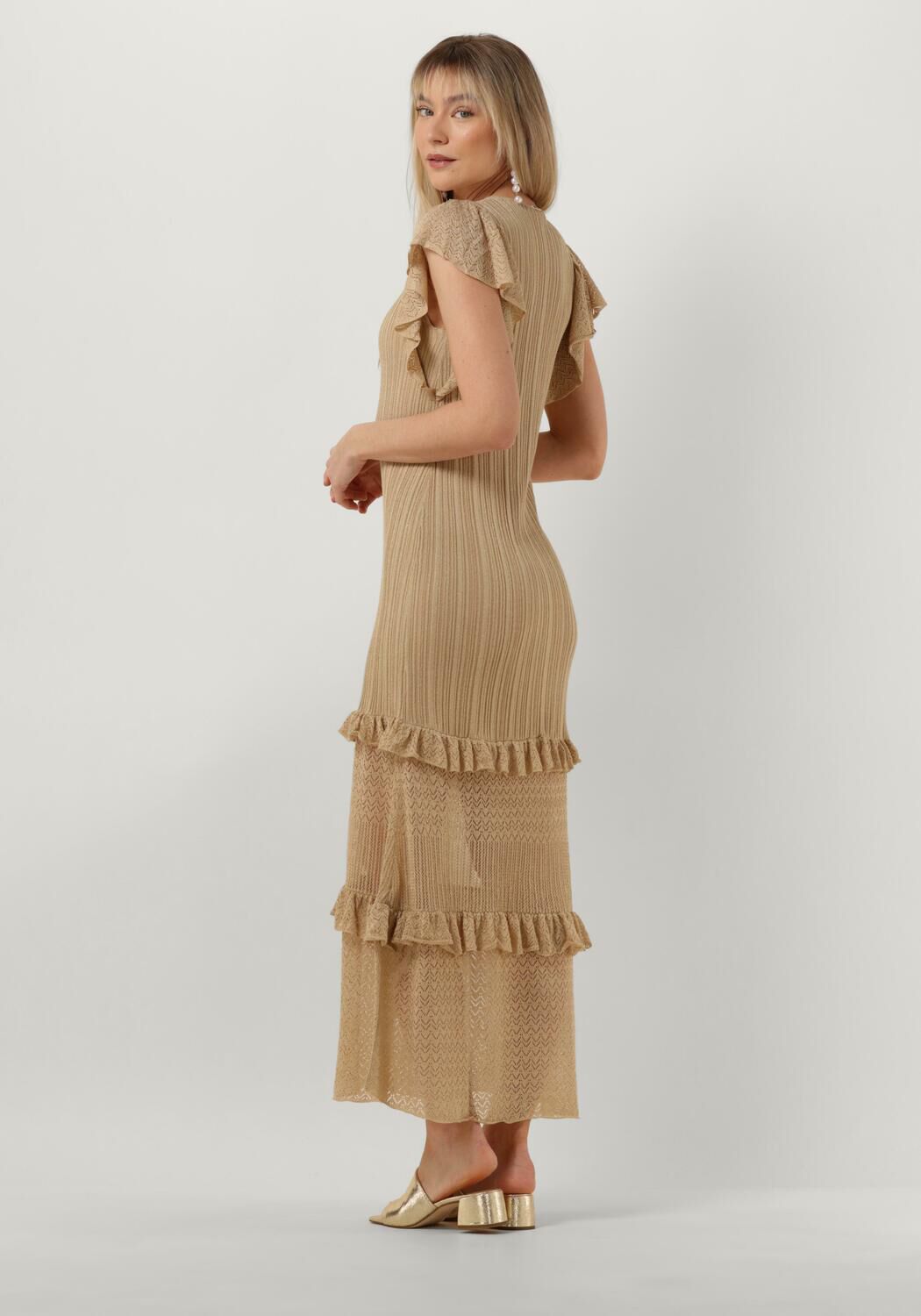 LIU JO Dames Jurken Romantic Party Lux Dress Goud