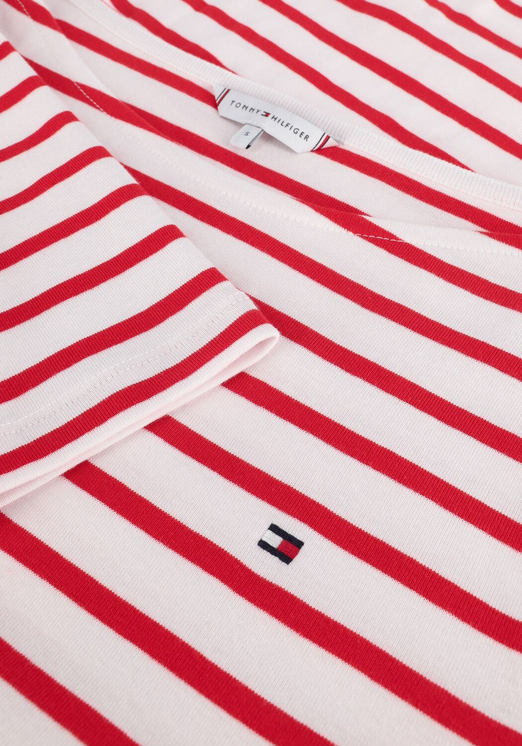 Witte TOMMY HILFIGER Top SLIM STP BOAT-NK TOP - large