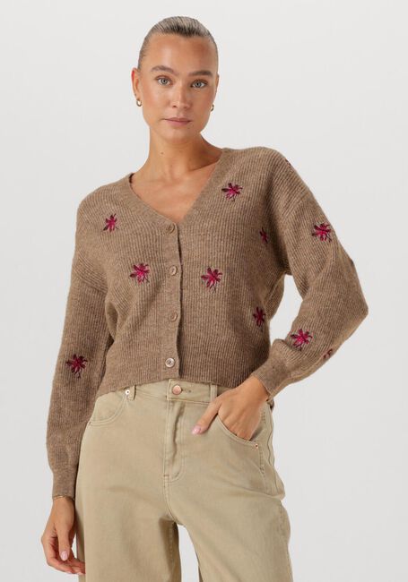 Camel Y.A.S. Vest YASFLEUR LS KNIT CARDIGAN - large