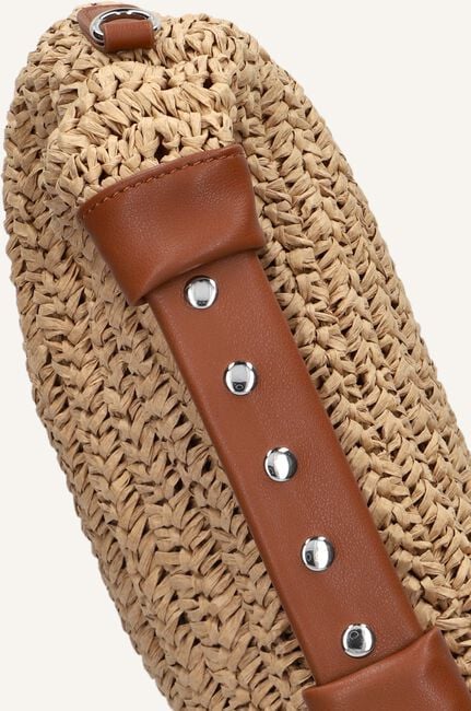 Bruine NÚNOO Schoudertas DANDY RAFFIA Bruine NÚNOO Schoudertas DANDY RAFFIA - large